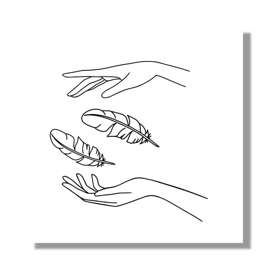 Magic Feathers Temporary Tattoo